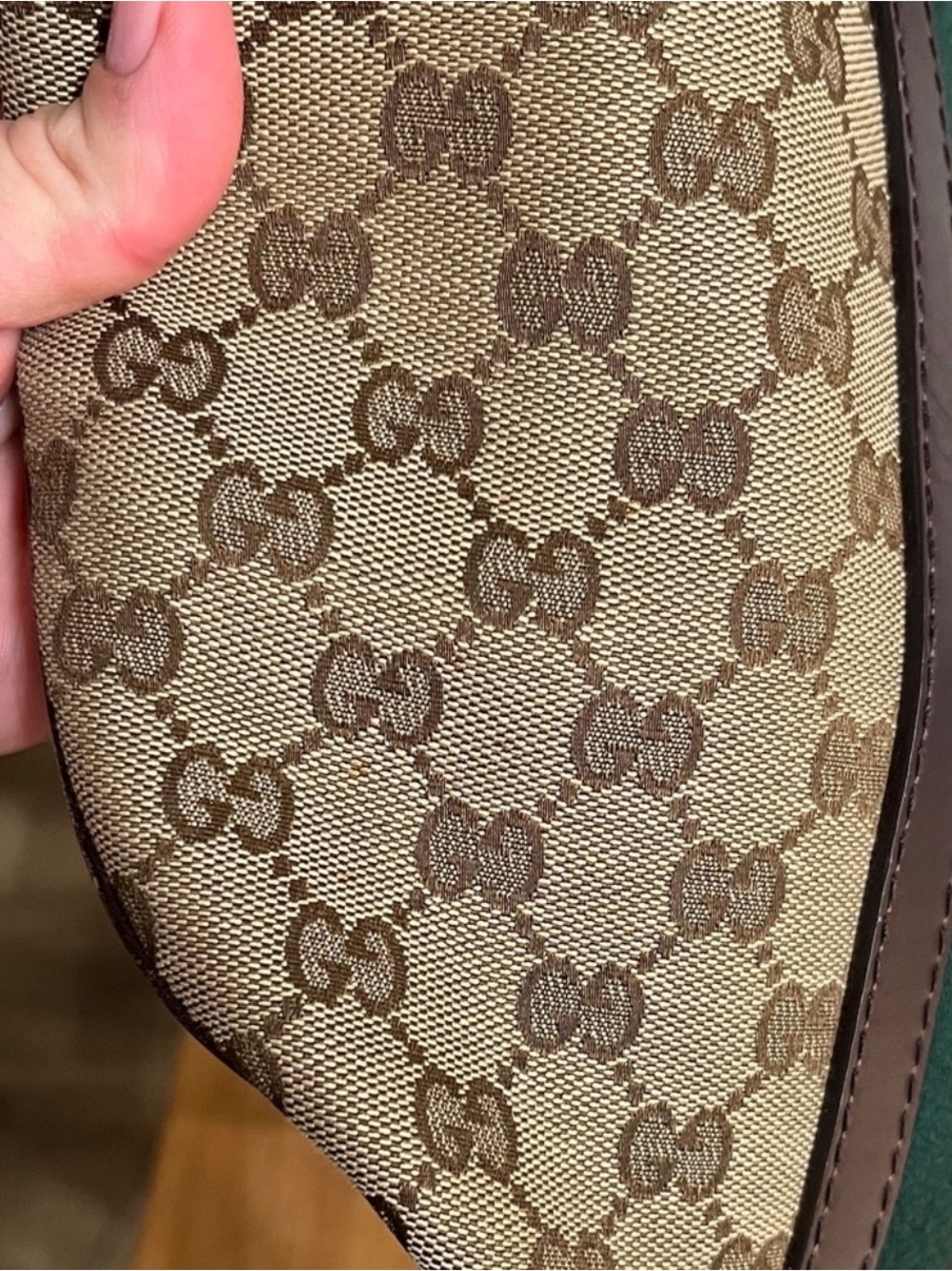 Gucci Brown GG Canvas Crossbody with Red & Green Web Stripe - Picture 13 of 13